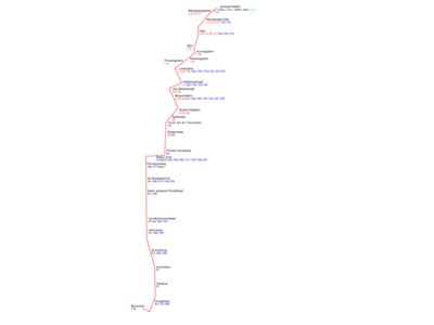 Route tramlijn 5